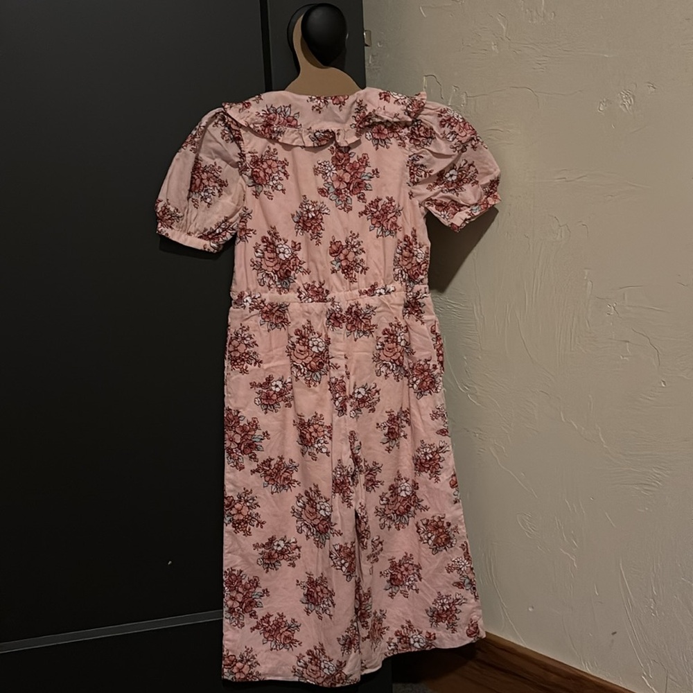 Floral Pink Ruffled Jumpsuits Janie and Jack - Picture 4 of 4